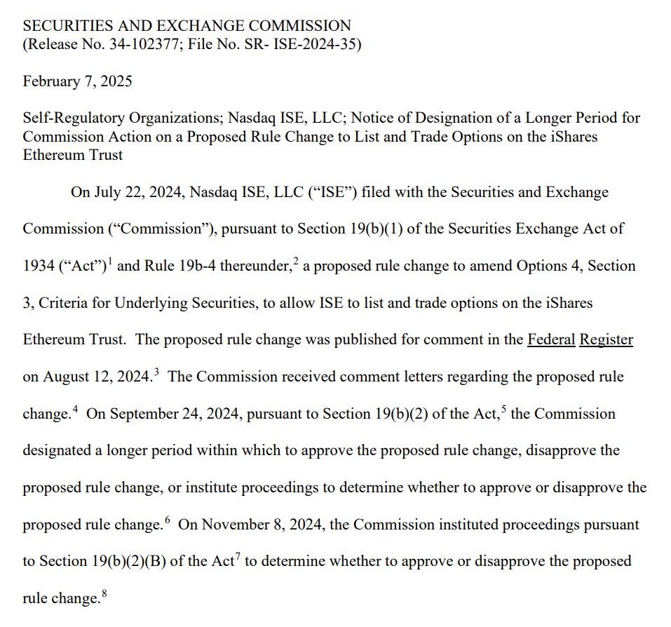 The SEC’s ongoing review of Ether ETF proposals signals increasing institutional interest, despite regulatory uncertainty.
