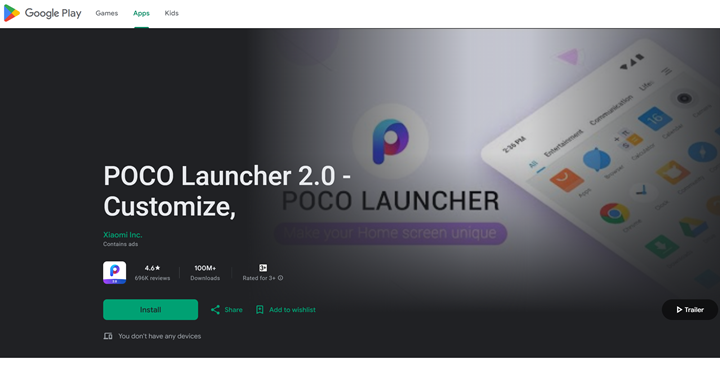 Install Poco Launcher