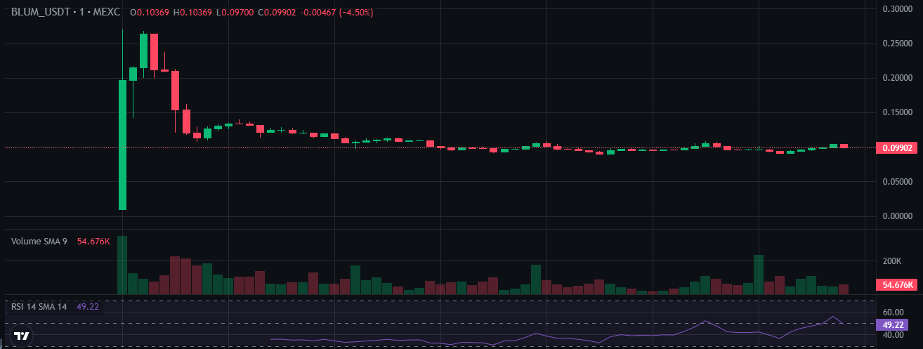 Blum Price Chart