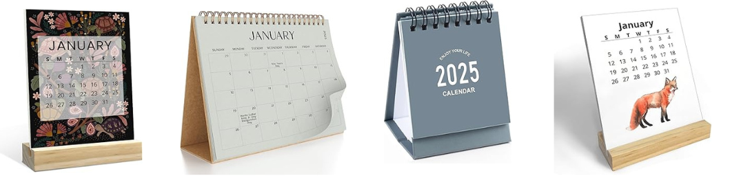 Mini desk calendar as gifts for employees