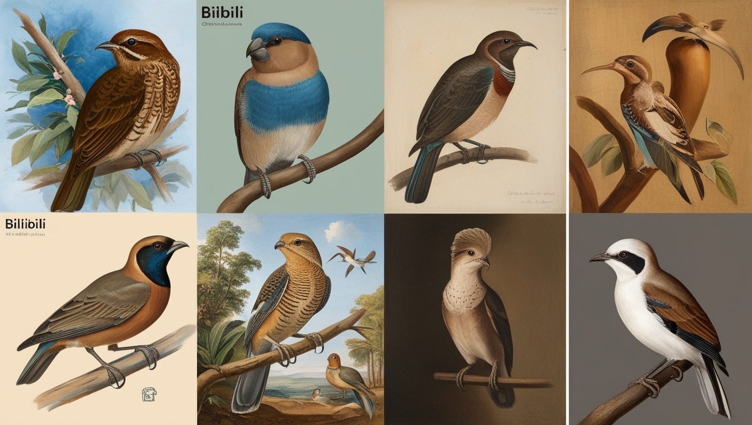 Classical Oil Painting for Naturalist Bird Portraiture Bilibili
