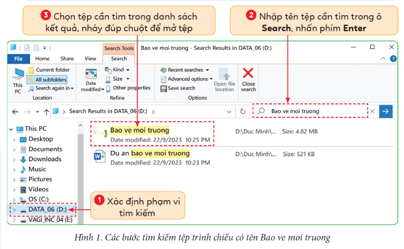 BÀI 2: TÌM KIẾM TỆP VÀ THƯ MỤC