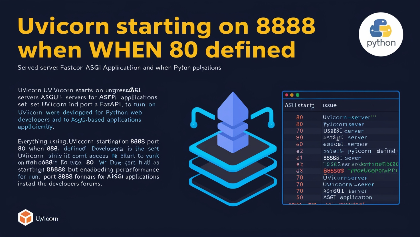 Uvicorn Starting on 8888 When 80 Defined