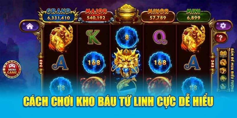 Cách chơi của kho báu tứ linh gần giống với các game nổ hũ thông dụng