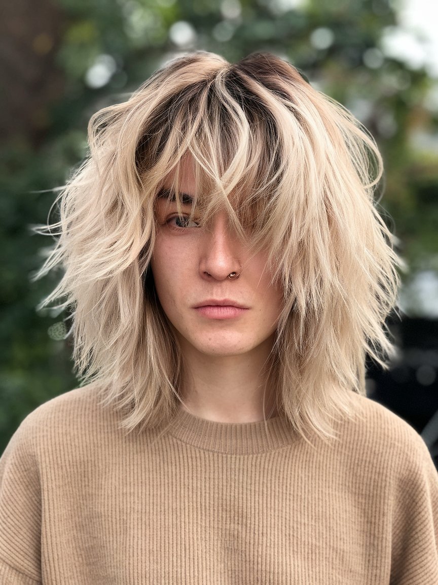 20. Shaggy Layers with Highlighted Fringe