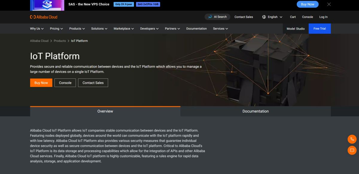 Screenshot from alibabacloud.com