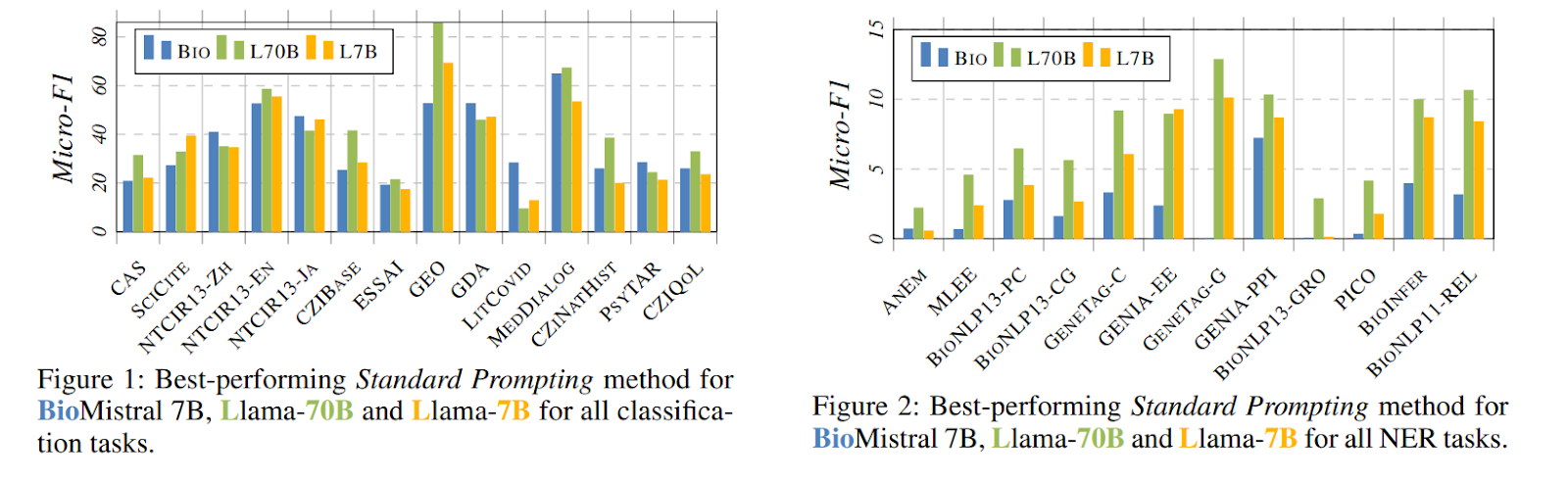 Benchmarking Large Language Models in Biomedical Classification and Named Entity Recognition: Evaluating the Impact of Prompting Techniques and Domain Knowledge