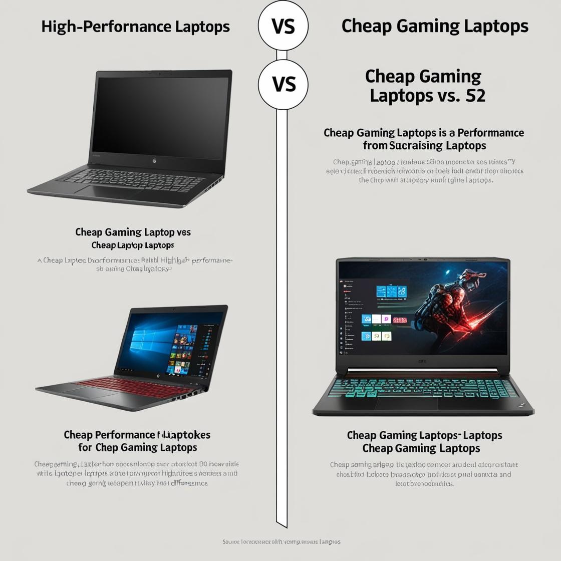 Comparing High-Performance Laptops to Cheap Gaming Laptops