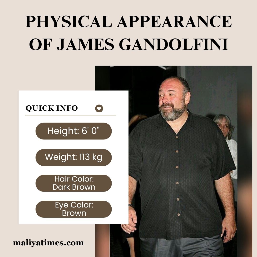 Physical Appearance of James Gandolfini