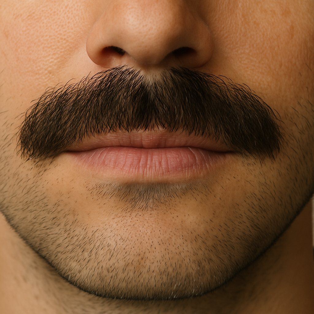 Hair transplant into cleft lip scar moustache