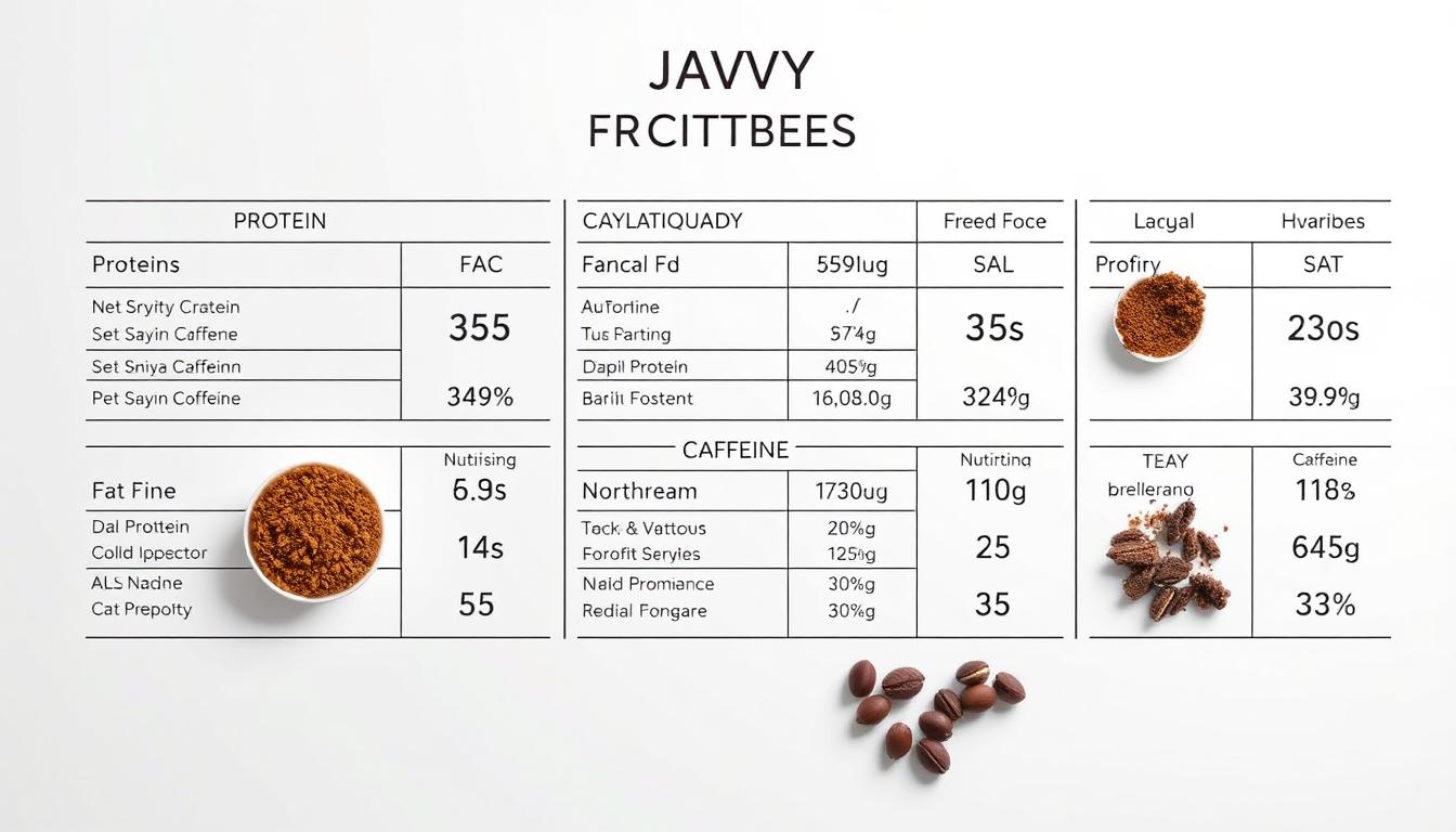 Javvy Protein Coffee nutritional profile