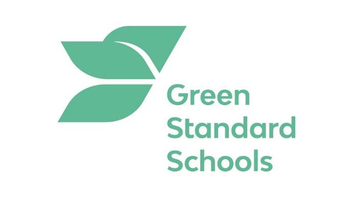 A logo with green leavesDescription automatically generated