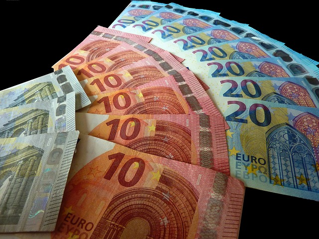 money, banknotes, euro