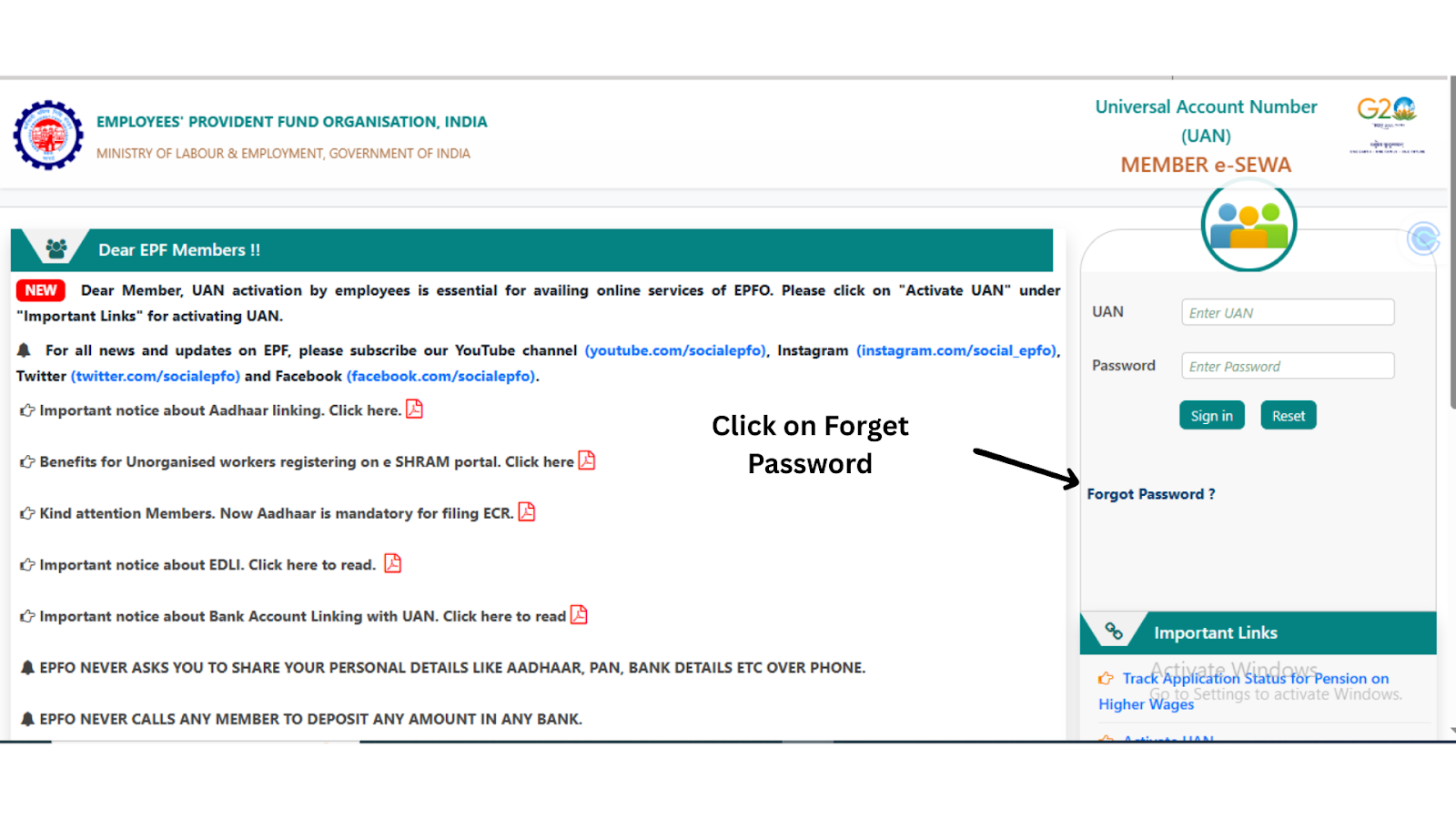 Forgot your EPFO UAN password? Learn how to reset or change it, common issues, and quick fixes. Step-by-step guide by FinRight PF experts
