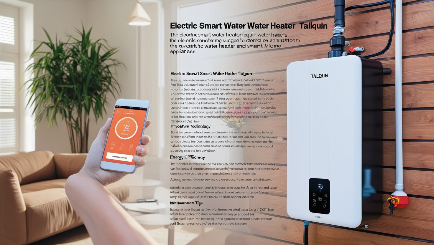 Electric Smart Water Heater Talquin