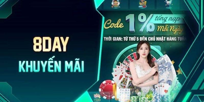 Khuyến Mãi Nhà cái 8Day - 5 Chương Trình Hot Nhất 2024