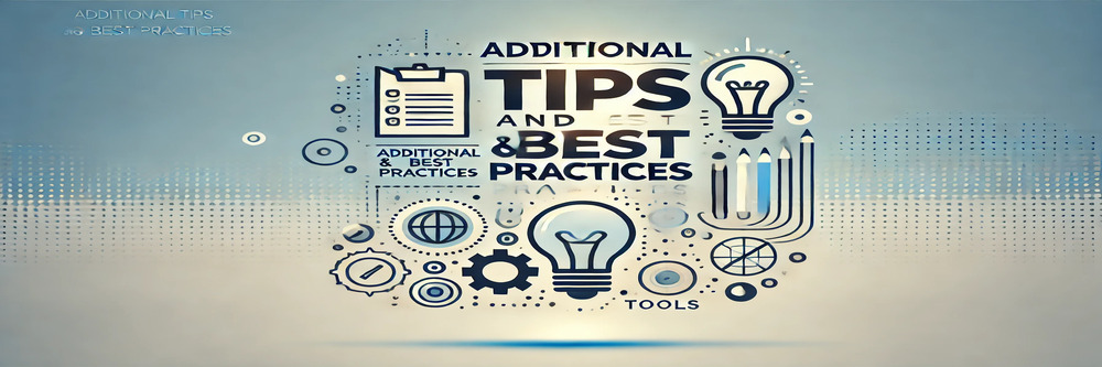 Additional Tips and Best Practices