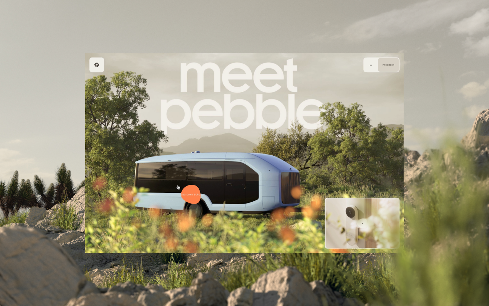 Image from the Pebble's Branding: A Visual Identity for the Future article on Abduzeedo