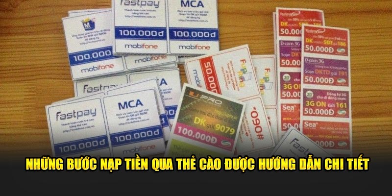 Những bước nạp tiền v9bet qua thẻ cào được hướng dẫn chi tiết