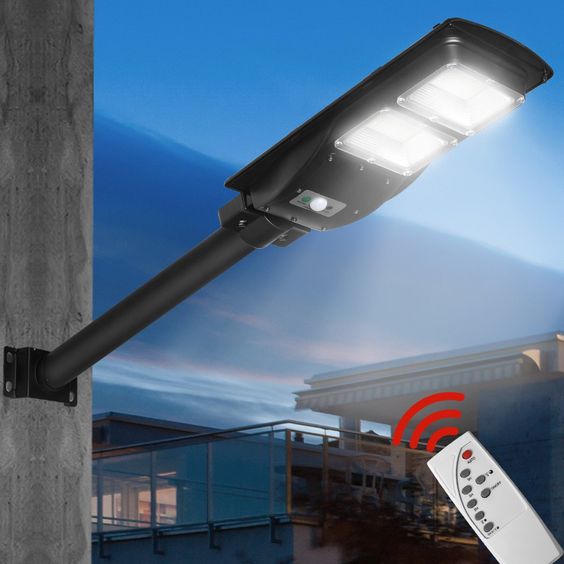 the image displays a street light motion sensor