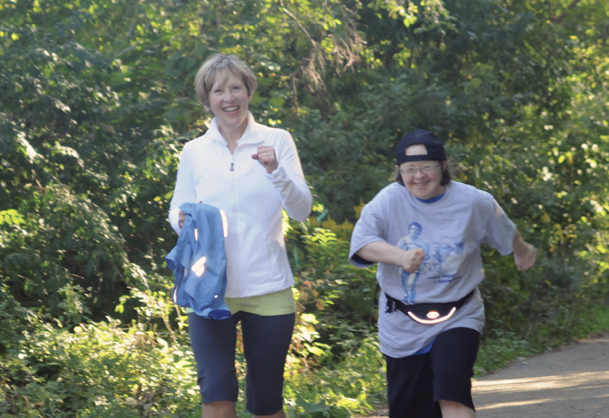 Franke and Teresa in the Terry Fox event, 2011. Photo by Billiam James