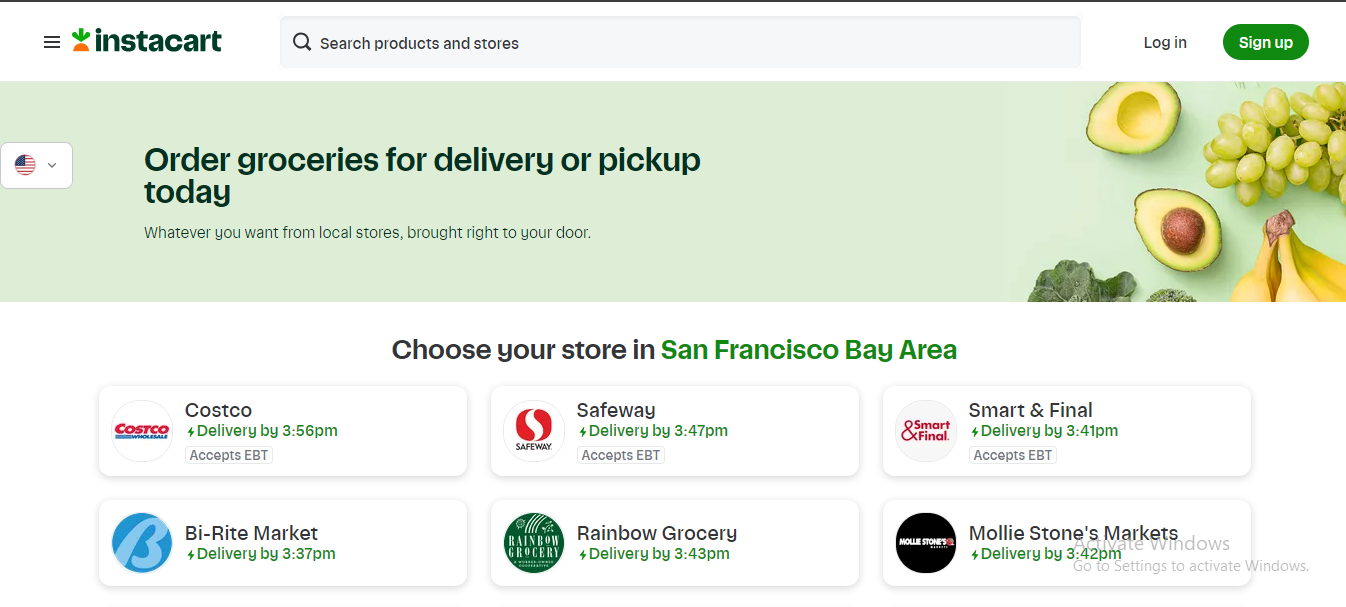 instacart ecommerce business models