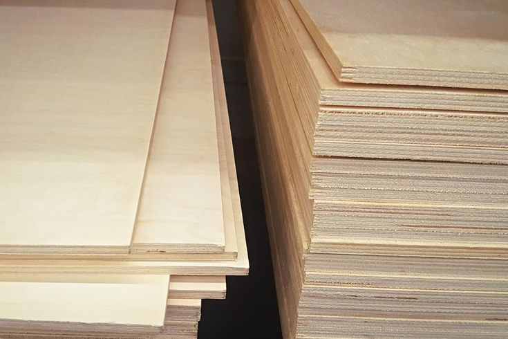 Photo of an arranged plywood.