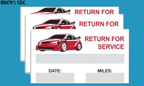 how many miles past oil change sticker