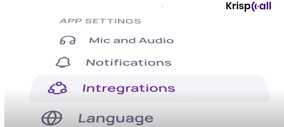 Navigate to Integration Settings-axiabits