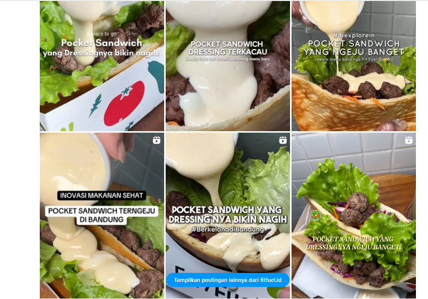 screenshoot instagram post fitfuel