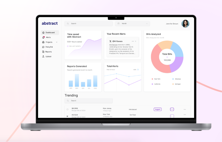 A demonstration of Abstract’s Regulatory Risk Management Platform