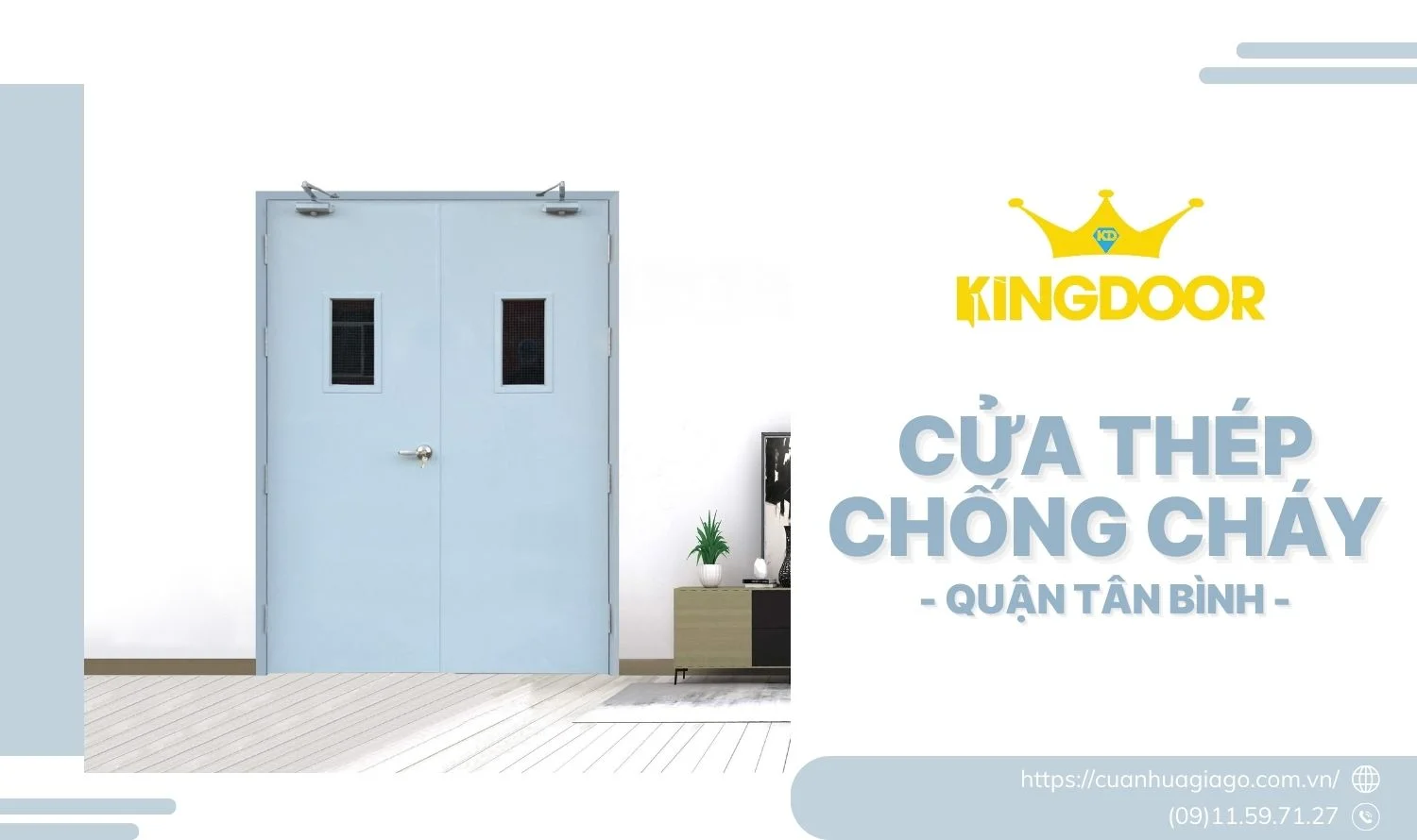 Cửa thép chống cháy quận Tân Bình - An toàn & Bền bỉ