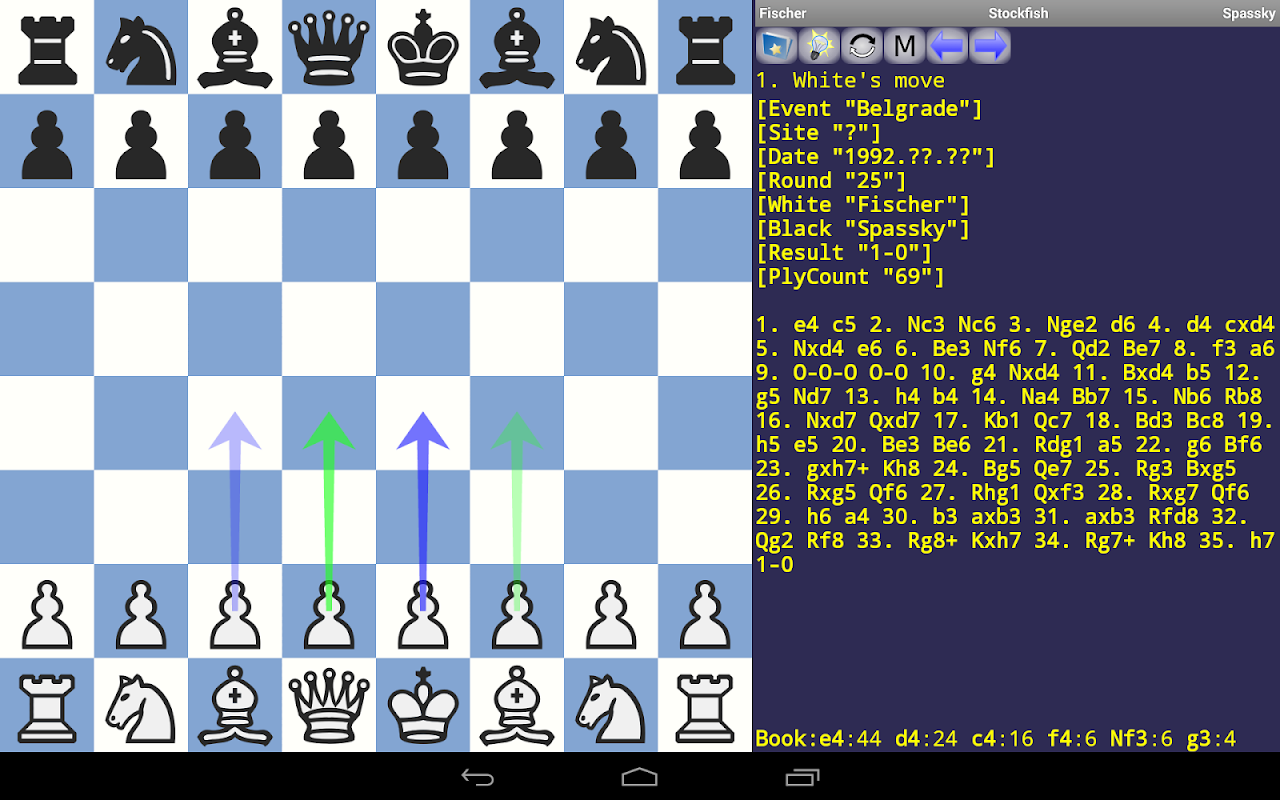 A picture of DroidFish Chess, one of the best chess games for android