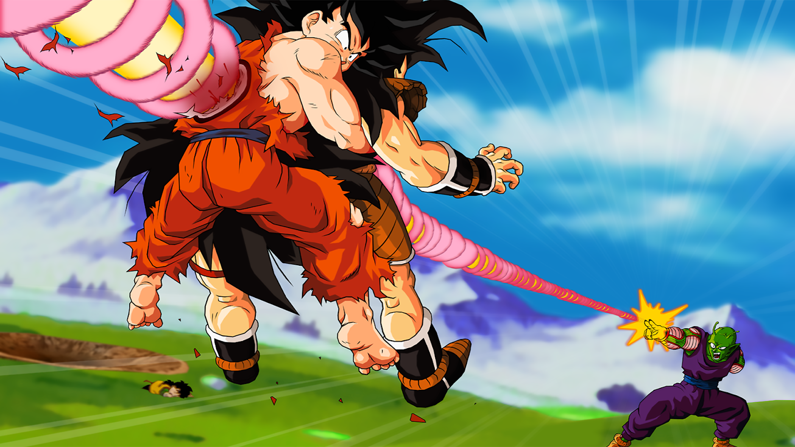 Top 20 Most Epic Dragon Ball Z Fights |   Goku & Piccolo vs. Raditz| AnimeKing 