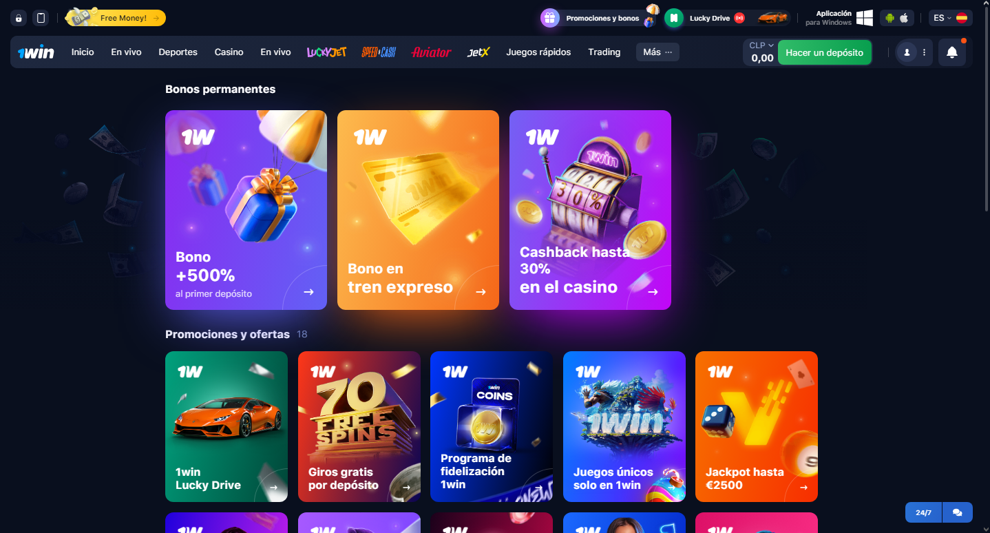 Aprovecha el generoso bono de bienvenida de 1win y comienza tu experiencia con ventaja en apuestas y casino.