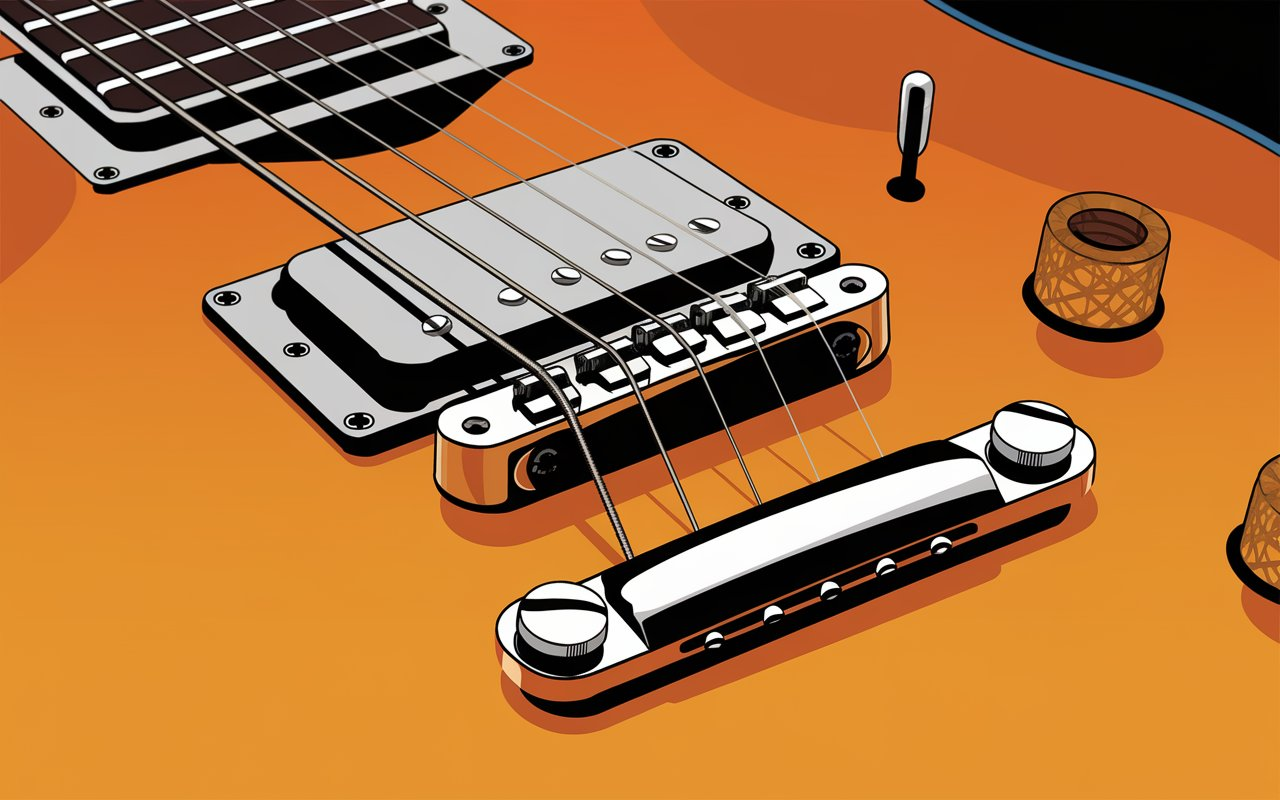 Reverse Guitar Bridge Vector File