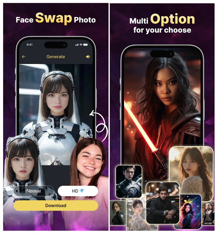 Face Over AI Face Swap - Multiple Face Swap in Images & Videos