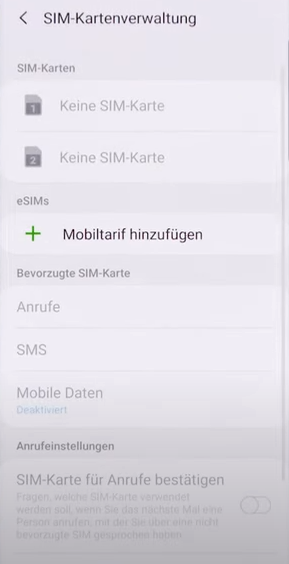 Welche Samsung-Handys unterstützen eSIMs?
