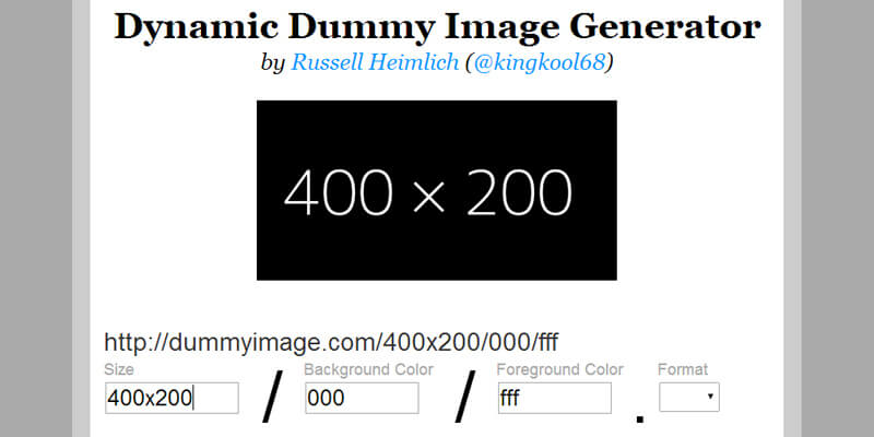 Dynamic Dummy Image Generator