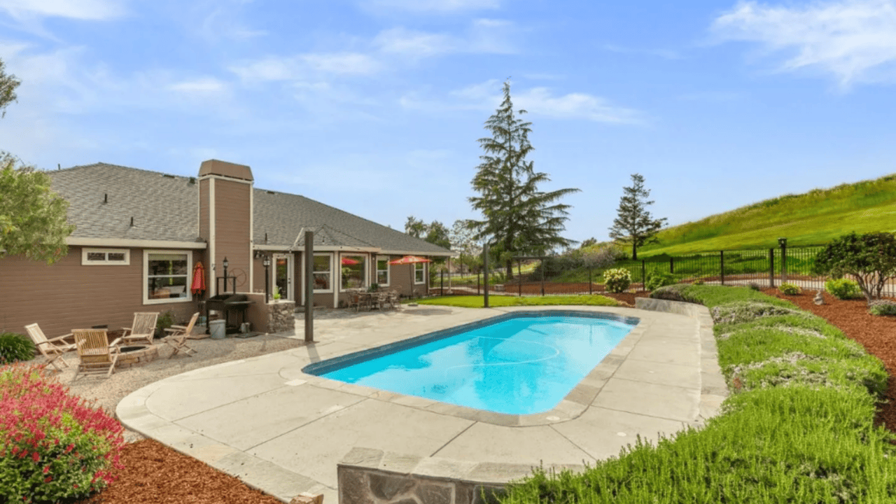 Tour This 3,136 Sq Ft Four Bedroom Ranch Style Residence in Tres Pinos, CA with Vaulted Ceilings and Gourmet Kitchen(Floor Plan Inside)