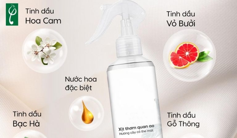 Thành phần và công dụng của nước hoa xịt quần áo