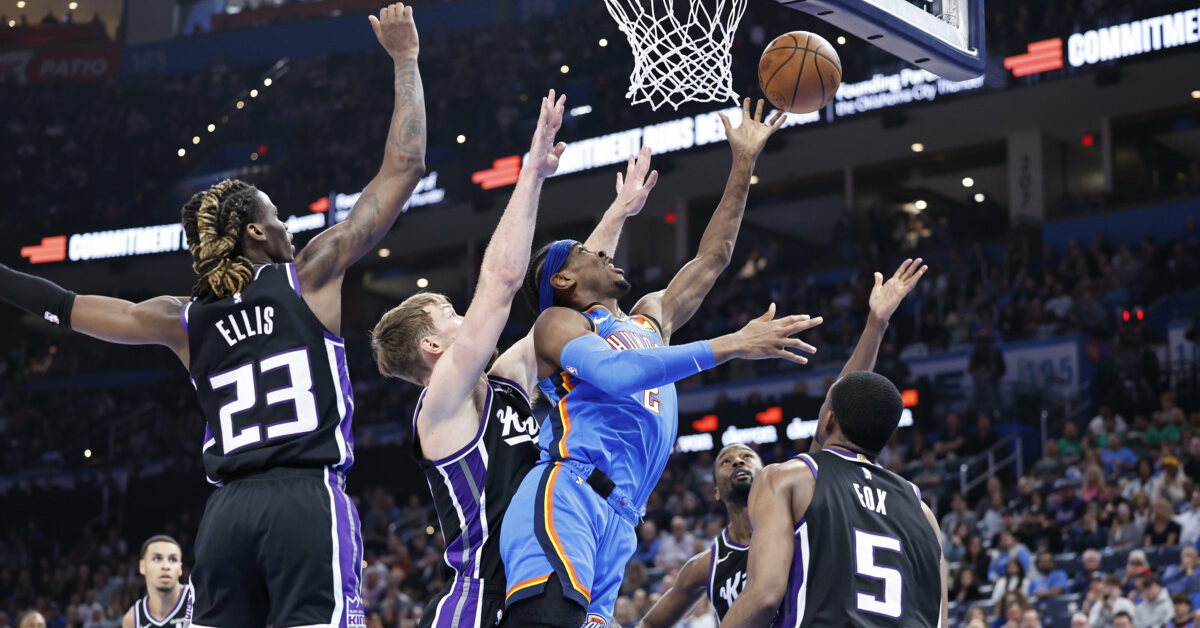 Okc thunder vs sacramento kings match player stats​