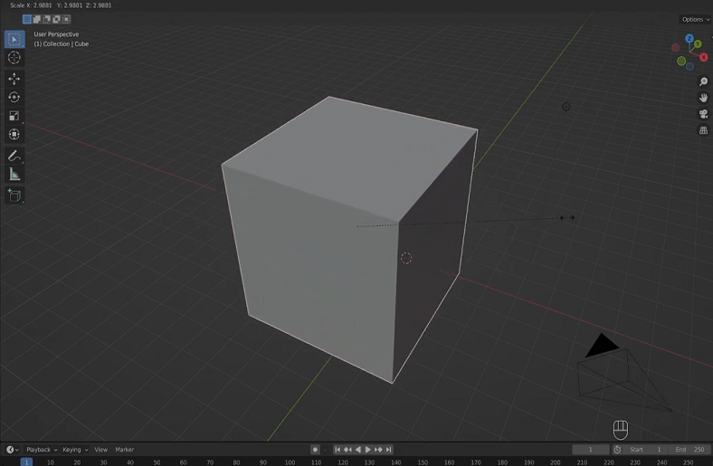 Basic 3D cube created