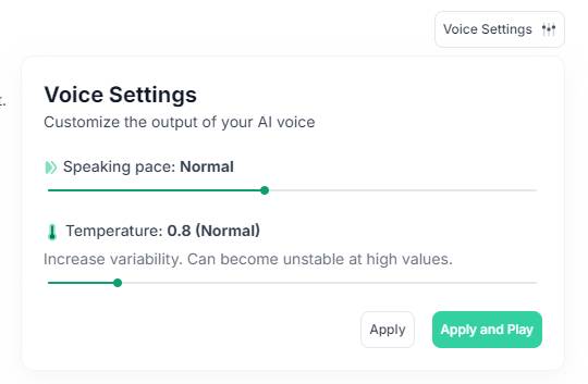 Voice Setting