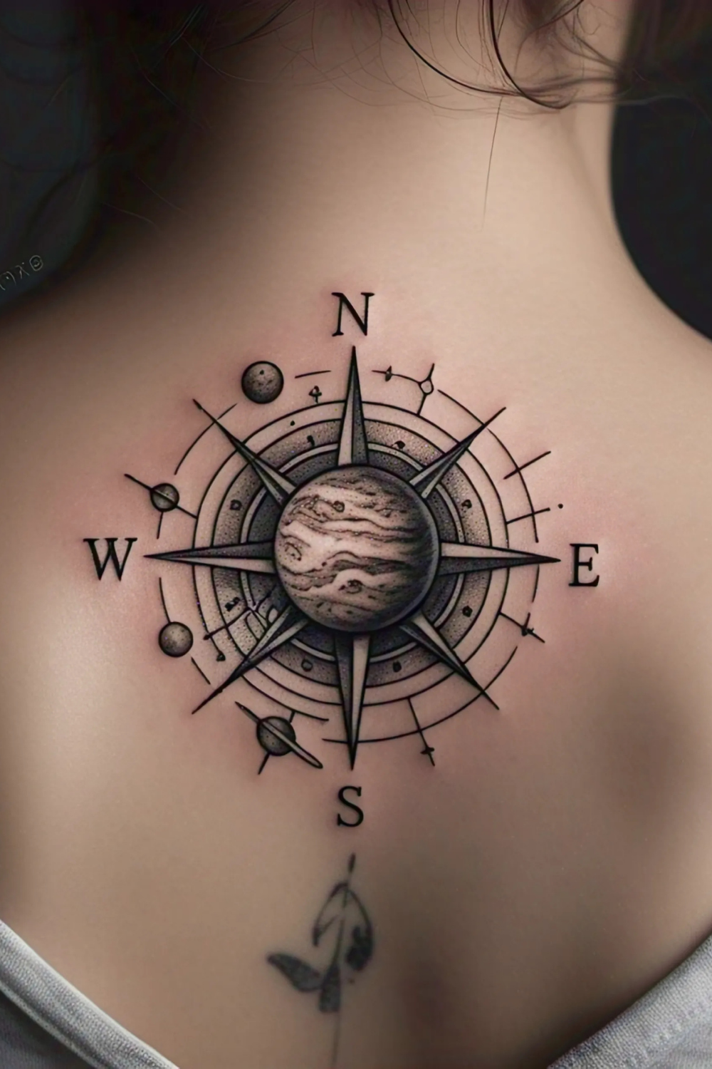 Jupiter Compass Tattoo