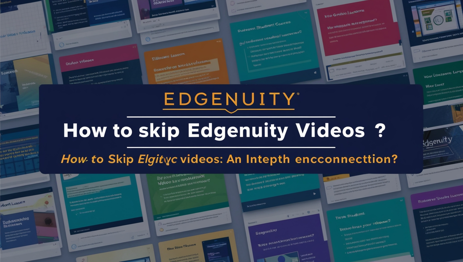 how to skip edgenuity videos