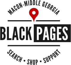 A black and red logo Description automatically generated