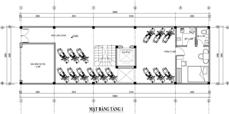 Ban ve thiet ke chung cu mini co dien tich san 110m2 Nhat Tin