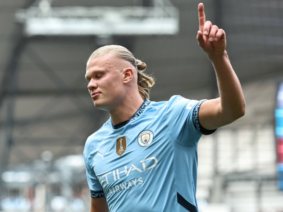 Tiền đạo Erling Haaland của Man City