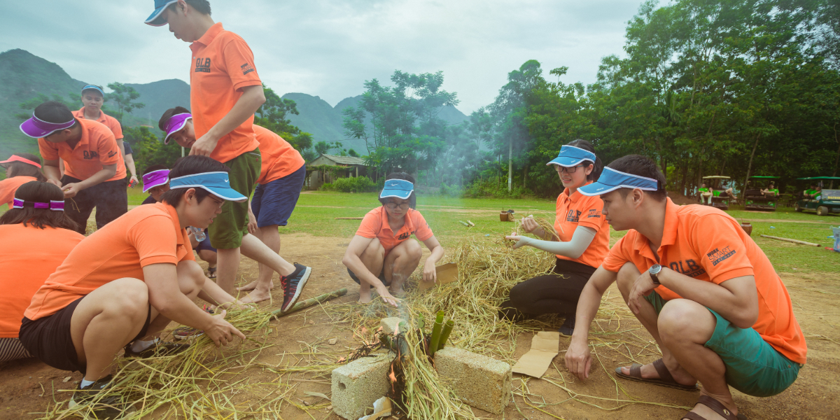 Hoạt động team building tại Mai Châu Ecolodge
